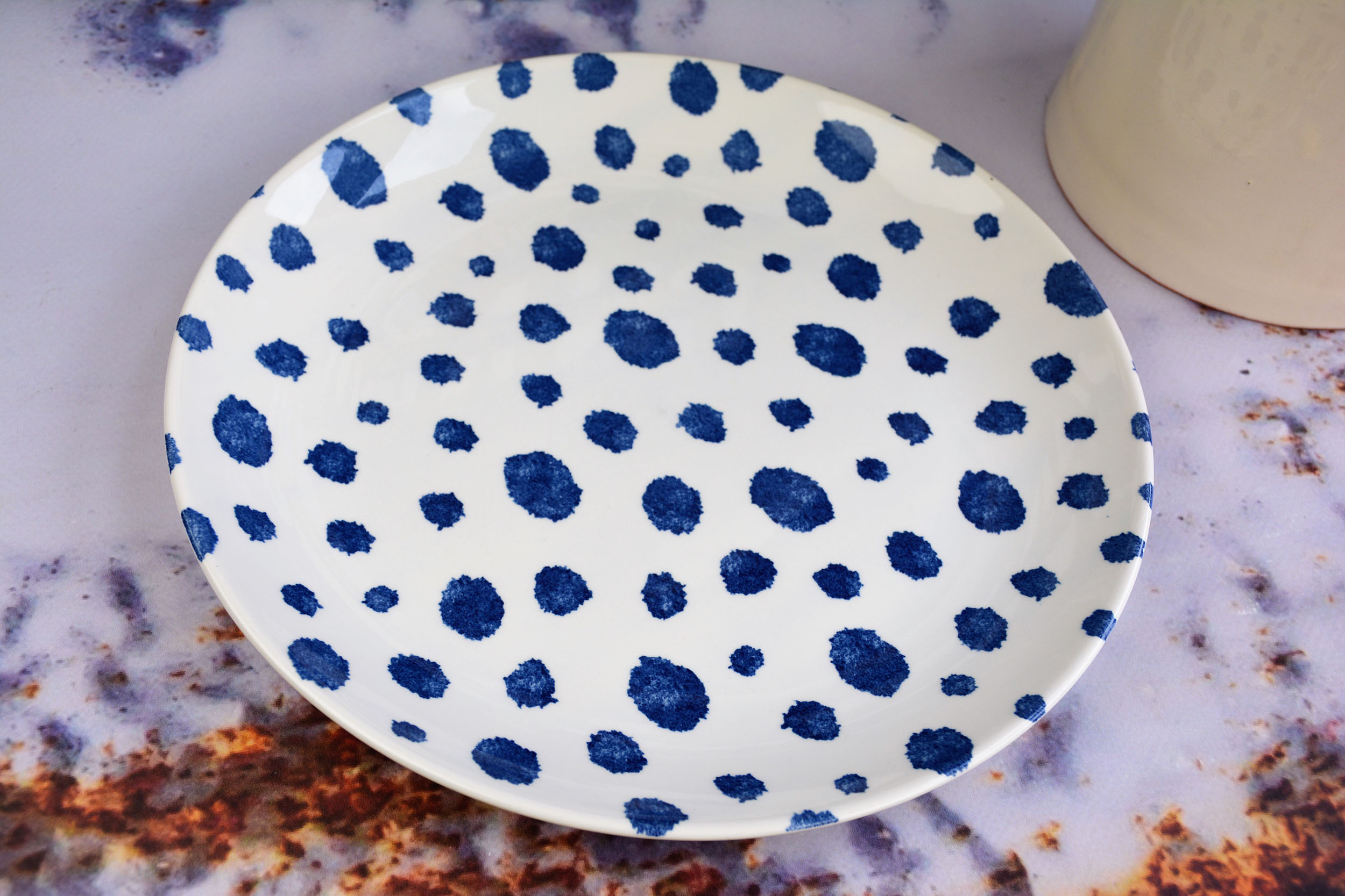 Churchill Inkie Blue Dots servies diner borden