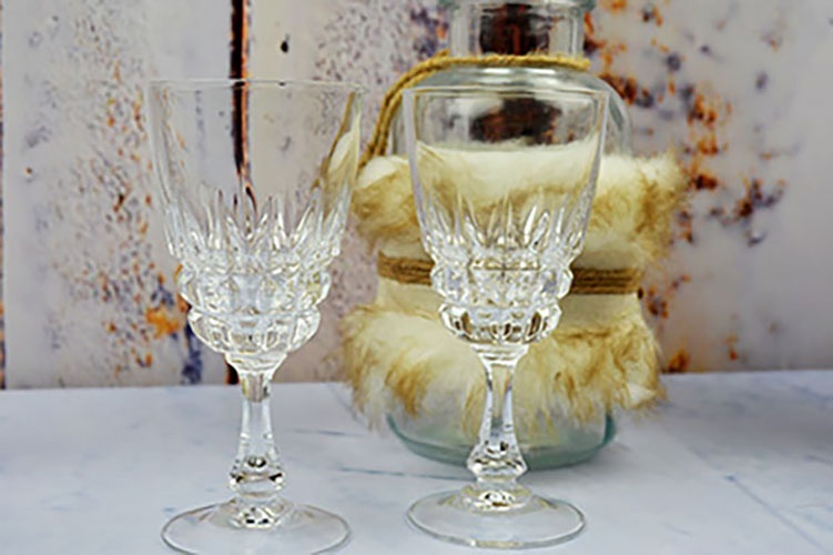 Cristal d'Arques Pompadour witte wijnglazen